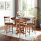 International Concepts 36 in. Solid Wood Round Extension Dining Table with 4 Counter Height Stools in Distressed Oak K42-36RXT-23B-S61724 - alternate 3